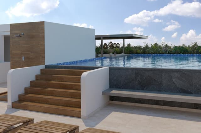 Sereno Estudio Penthouse con Jardín en la Azotea en Tulum