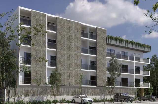 Moderno Estudio Penthouse con Lujoso Jardín en la Azotea en Tulum