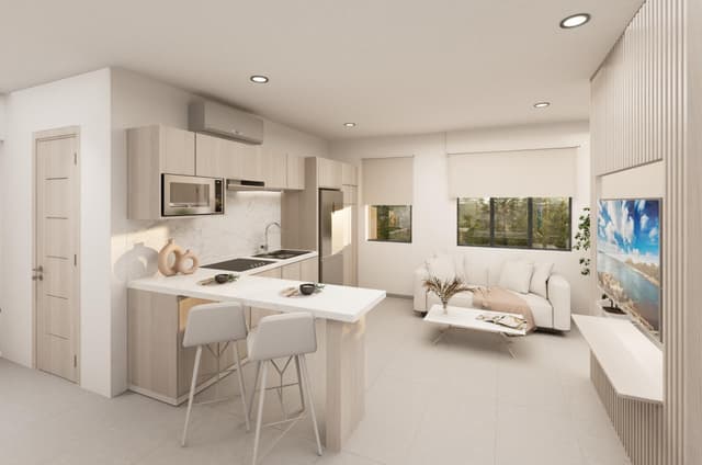 Estudio Moderno con Terraza a Pasos de la Famosa Quinta Avenida