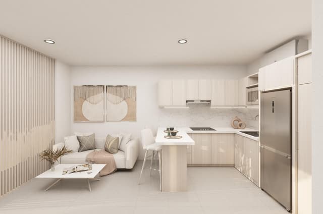 Estudio Contemporáneo con Terraza Cerca de la Quinta Avenida y Aguas Cristalinas