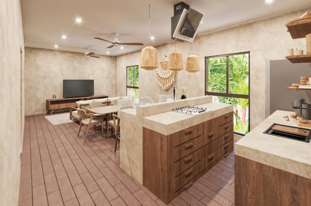 Chic Apartamento de 1 Recámara con Vistas al Océano sin Igual en Mahahual