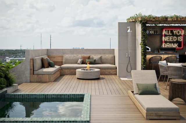 Elegante Departamento de 1 Recámara con Terraza en Playa del Carmen