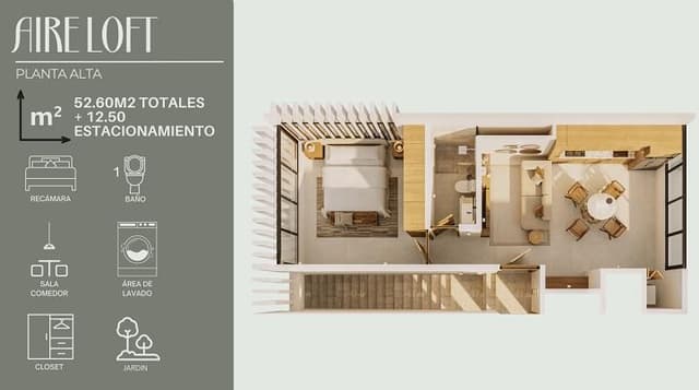 En preventa, departamentos de 1 recámara, excelente ubicación - Temozón Norte, Merida