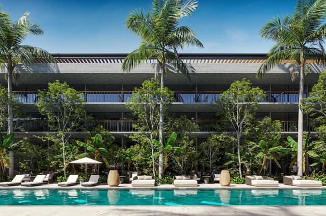 Vida Tropical: Departamento de 1 Recámara con Terraza Cerca de la Playa en Playacar