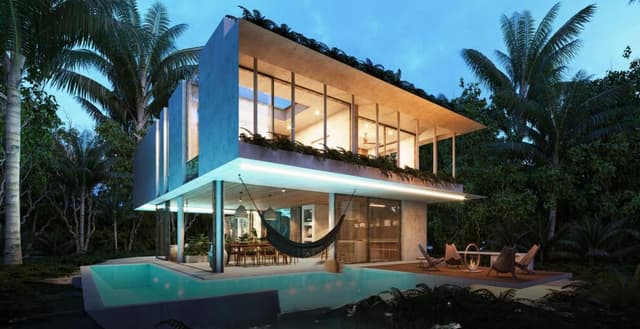 Villa de 4 Recámaras con Alberca; Sky Pool Cerca de la Laguna Nopalitos, Tulum