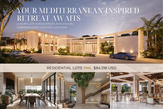 Tu Pedazo de Paraíso – Construye en la Comunidad Más Exclusiva de Playa del Carmen