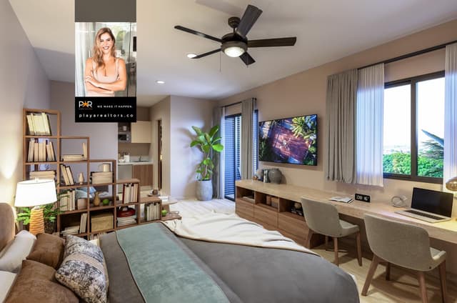 Lujoso Departamento de 1 Recámara con Terraza en Playa del Carmen