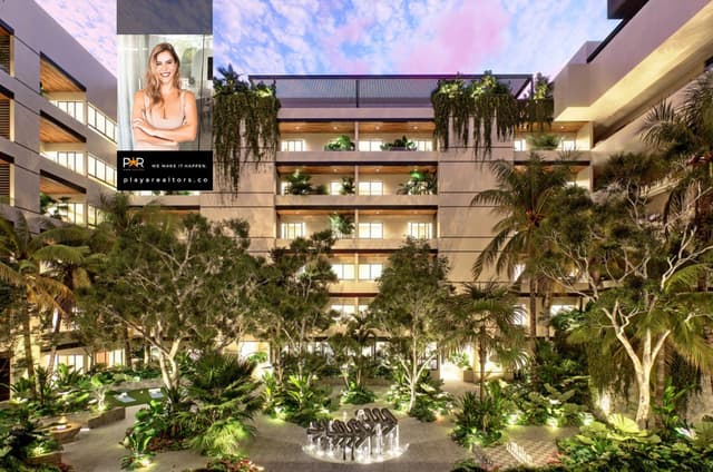 Departamento Contemporáneo de 1 Recámara con Terraza en el Corazón de Playa del Carmen