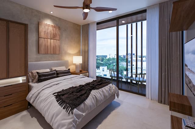 Espacioso Departamento de 1 Recámara con Terraza en Playa del Carmen