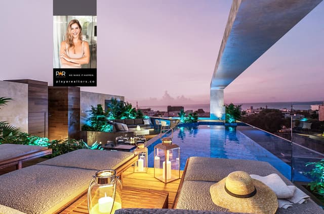 Refugio en Estudio con Terraza en el Centro Vibrante de Playa del Carmen