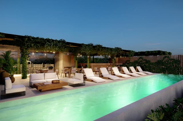 Exclusivo apartamento de 4 recámaras con diseño moderno y vistas al mar y la selva