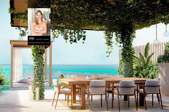 Vive el lujo caribeño: Apartamento de 3 recámaras y 4 baños con terraza y acceso a playas exclusivas