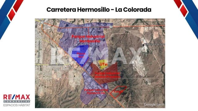 Terreno en venta en Parque Industrial de Hermosillo, Sonora