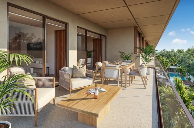 Departamento Estilo Resort con Terraza Privada