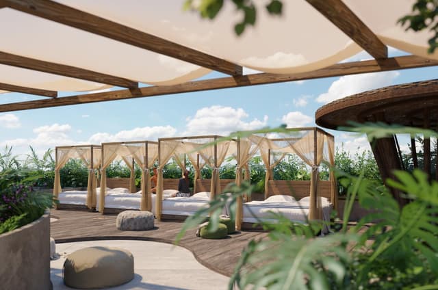 Apartamento de lujo de 2 recámaras con jacuzzi, rodeado de vegetación y tranquilidad