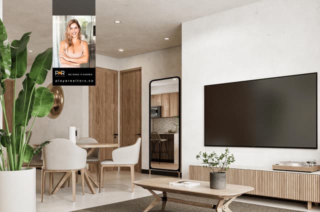 Departamento de 1 Recámara con Terraza y Vista a las Calles Icónicas de Playa del Carmen