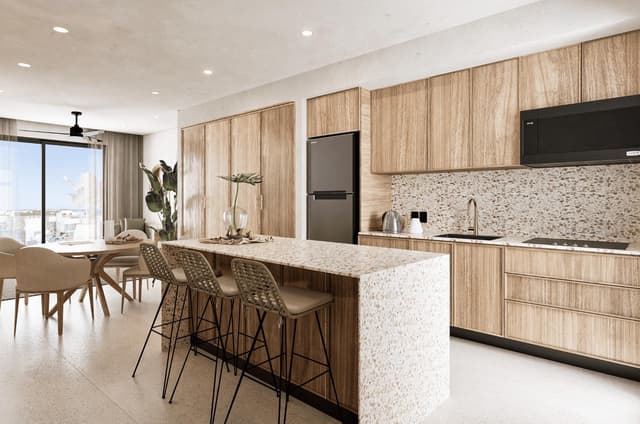 Studio with terrace, modern design and prime location in Playa del Carmen