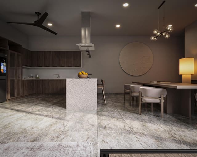 Casa de 1 piso, 3 recámaras y piscina, techos altos. Mérida Yucatán.