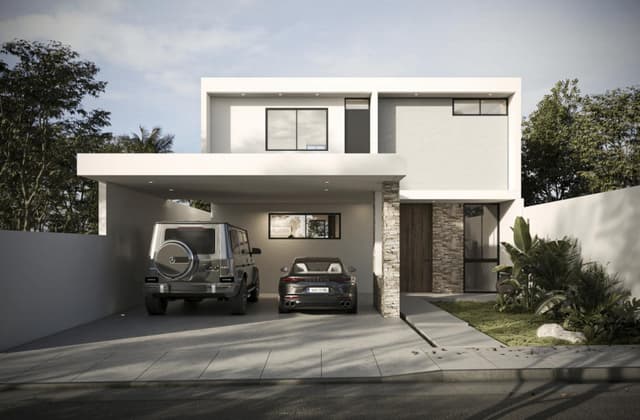 Casa de 1 planta con alberca y 3 recámaras en Cholul