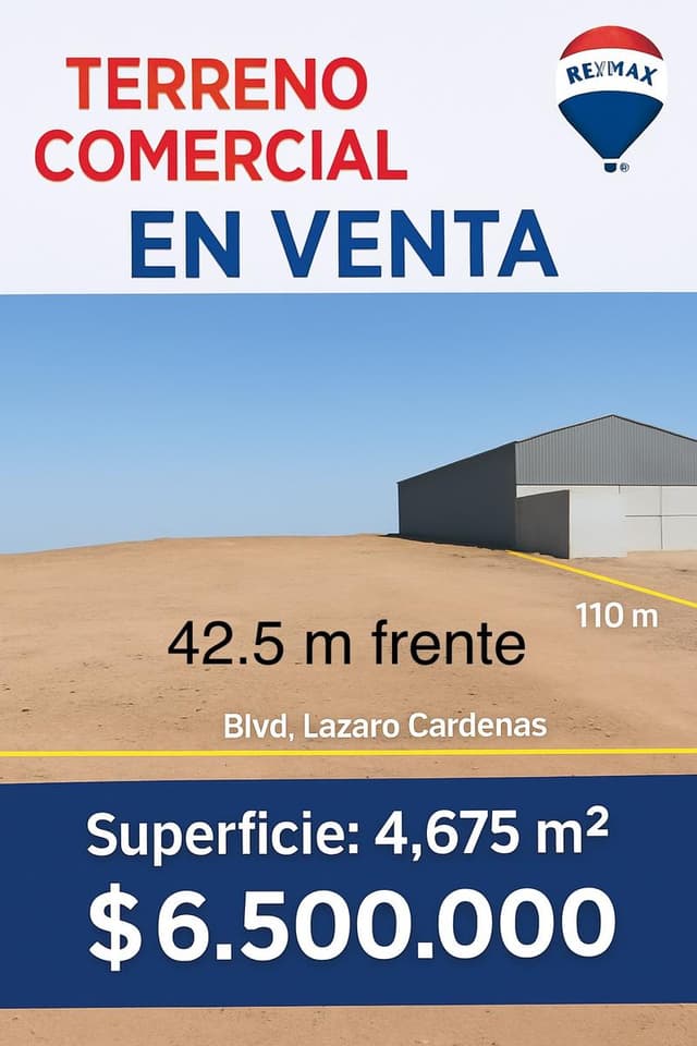 Terreno en venta en colonia El Chaparral de Hermosillo, Sonora