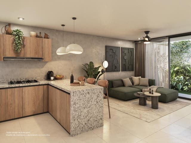 Departamento en venta de 2 habitaciones en Temozón Norte