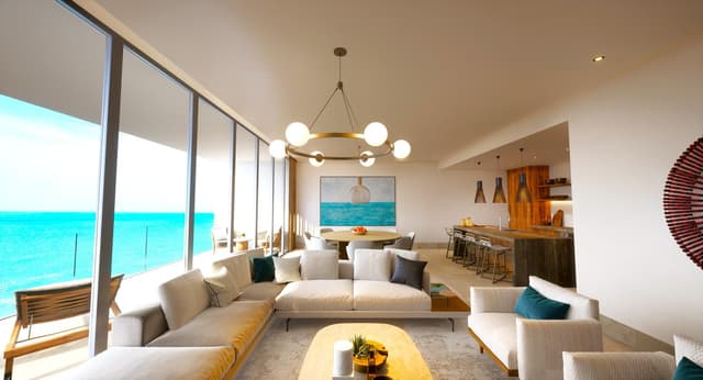 Departamento de 3 Recámaras con Balcón, Vista al Mar y Cocina Integral