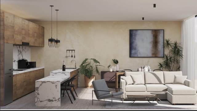 Departamento de dos habitaciones en venta en Temozon norte