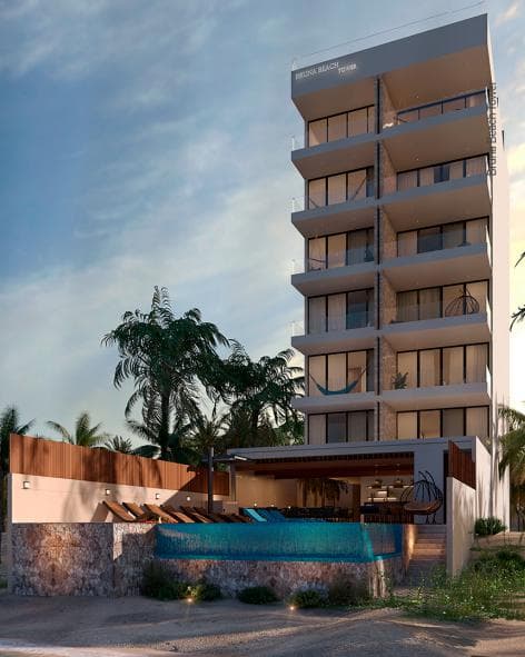 Departamentos a la orilla de mar en Chelem-PREVENTA