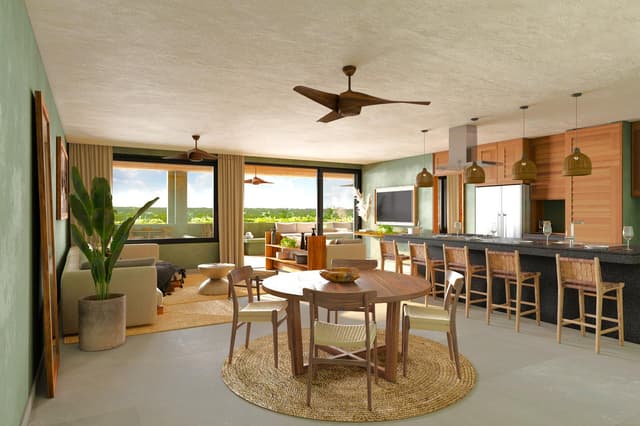 Exclusivo departamento de 2 recámaras con terraza, plunge pool y vistas a la naturaleza de Tankah Bay