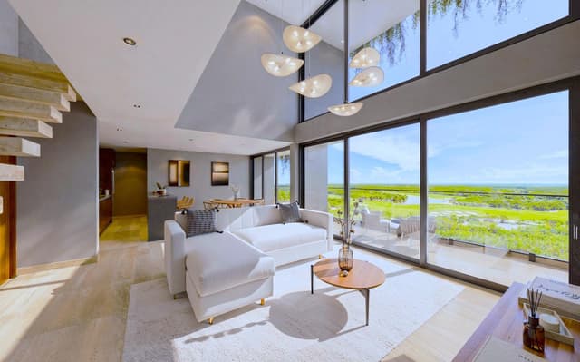 Penthouse exclusivo de 2 recámaras con rooftop privado y vistas panorámicas al lago