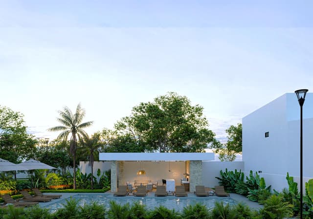 Residencia Elegante de 3 Habitaciones con Alberca y Diseño Contemporáneo