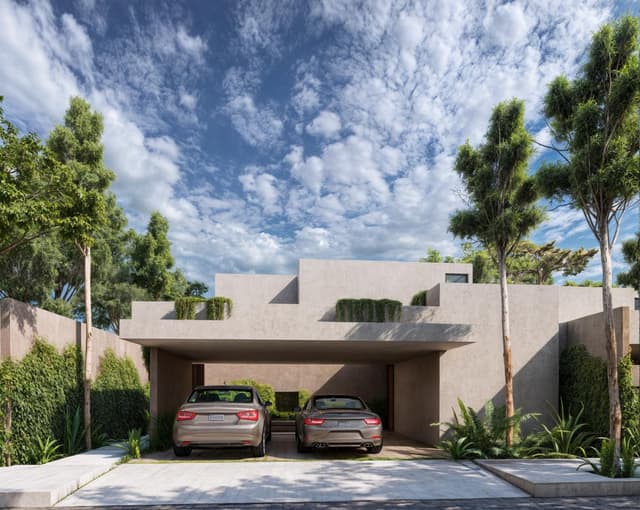 Casa residencial en venta en privada de cholul, con amenidades