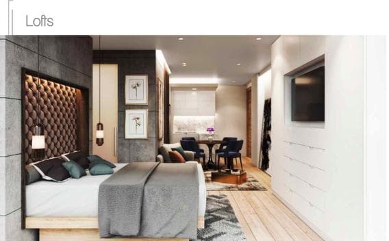 Loft en venta en la Roma, de lujo, con restaurante, amenidades