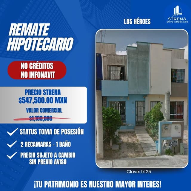 VENTA REMATES HIPOTECARIOS CERTEZA JURIDICA CANCUN QRO