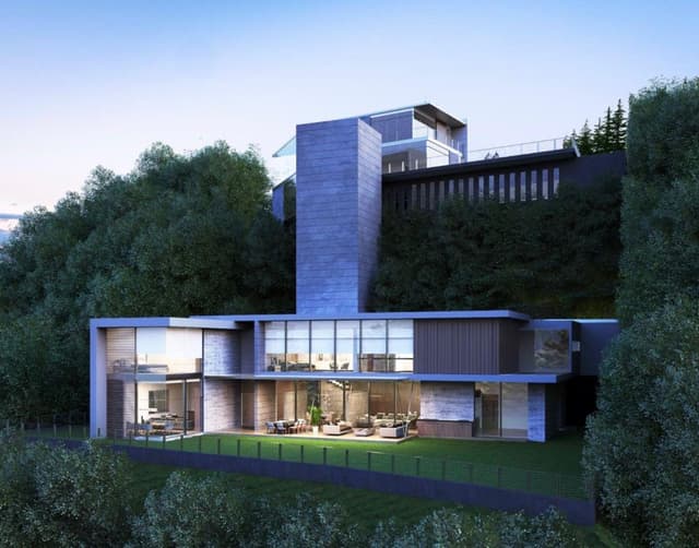 TERRENO CON PROYECTO DE LUJO EN VENTA, EN LA PUNTA, BOSQUES DE LAS LOMAS!!!