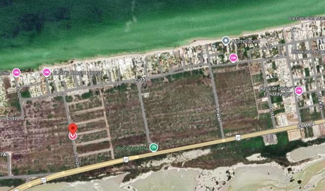 lote de terreno en venta en Chicxulub, segundas filas laterales- financiamiento