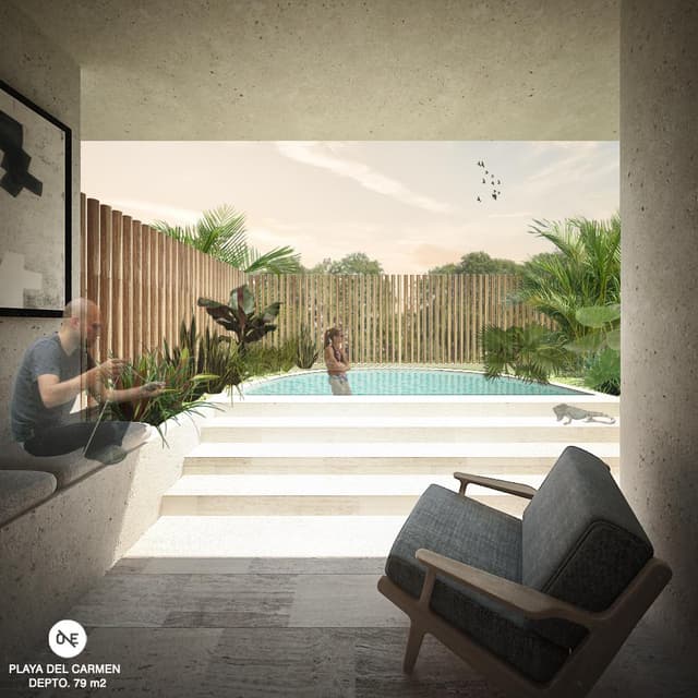 LA MEJOR OPCION | INCREIBLE DEPARTAMENTO 2BR | PISCINA PRIVADA | CENTRO PLAYA DEL CARMEN