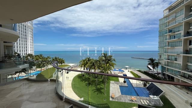 Departamento frente al mar en Renta en Punta Cancun