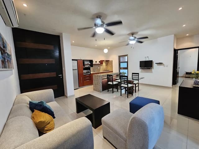 departamento en renta en Mérida, amueblado (planta baja)