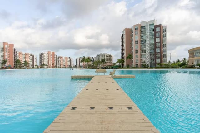 Departamento Amueblado en Venta en Cancun Dreams Lagoon - 3 Recámaras, Vista Laguna