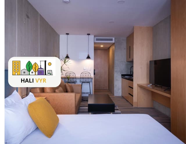 Loft, en renta en Hipódromo Condesa, amenidades, amueblado, servicios y mant. incluido