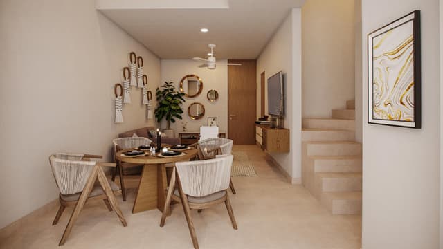 Departamento en Chelem, Torre Ambar dpto tipo A. 2 habitaciones y piscina.