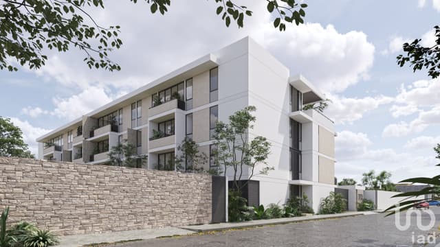 Departamento de una recámara en Colonia Maya con amenidades en desarrollo residencial nuevo