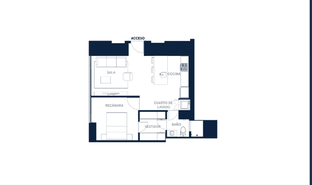 Col. Roma Norte, Departamento en Reta