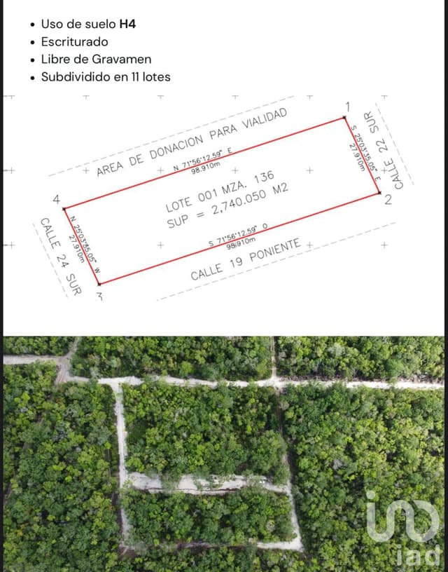 Terreno Lote 001 Región 15 Tulum