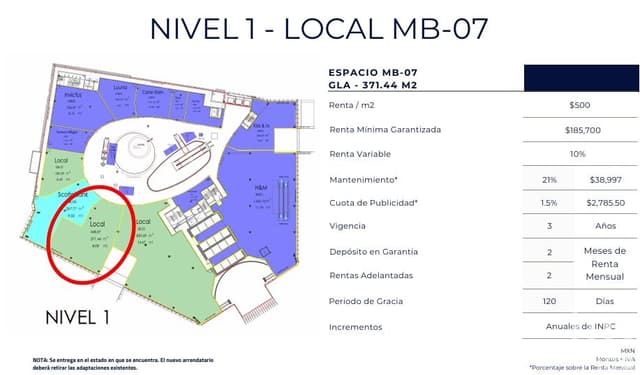 Se renta local comercial en insurgentes sur.
