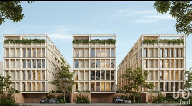 Venta de Departamento de una recamara de doble altura, en Temozón Norte, Mérida, Yucatán.