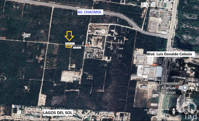 Terreno en Venta en Santa Ana, Cancún, 1000 m2, Bonfil, Escriturado