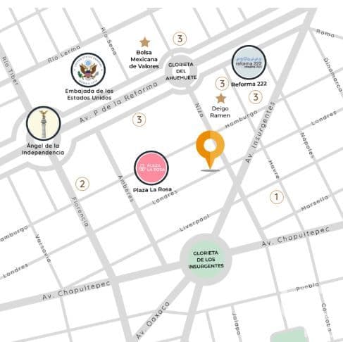 Disfruta la libertad de vivir en av. Paseo de la Reforma cerca del angel de la independencia