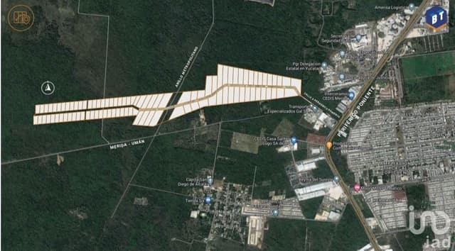 VENTA TERRENO INDUSTRIAL BODEGAS TIXCACAL, MERIDA, YUCATAN